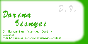 dorina visnyei business card